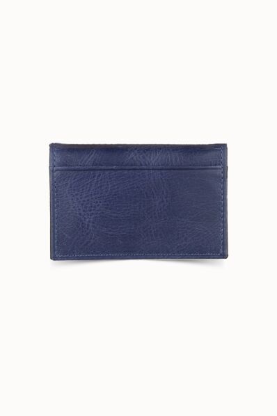 Guard - Guard Antique Navy Blue Leather Card Holder (1)