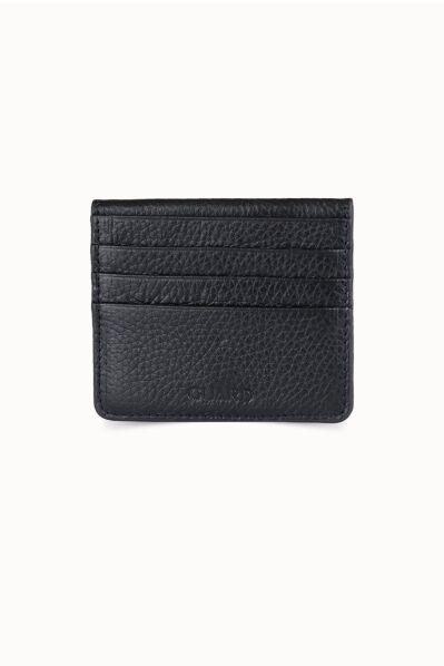Guard - Guard Black Glossy Paste Design Leather Card Holder