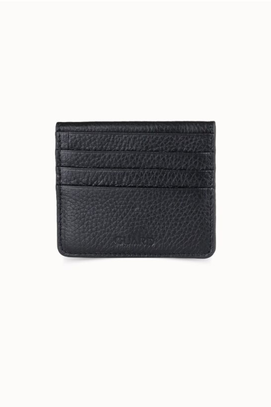 Guard Black Glossy Paste Design Leather Card Holder