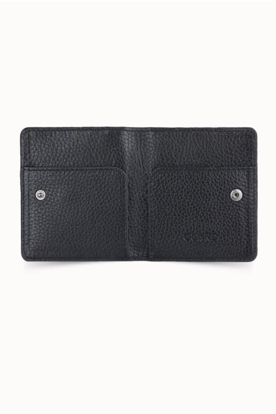 Guard Black Glossy Paste Design Leather Card Holder