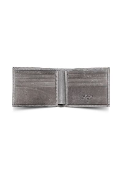 Guard - Guard Antique Gray Classic Leather Men's Wallet (1)