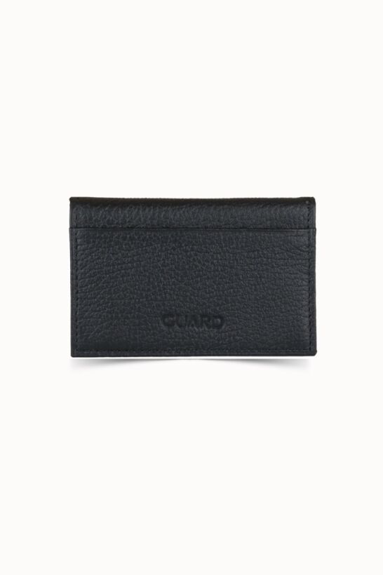 Guard Black Leather Card Holder