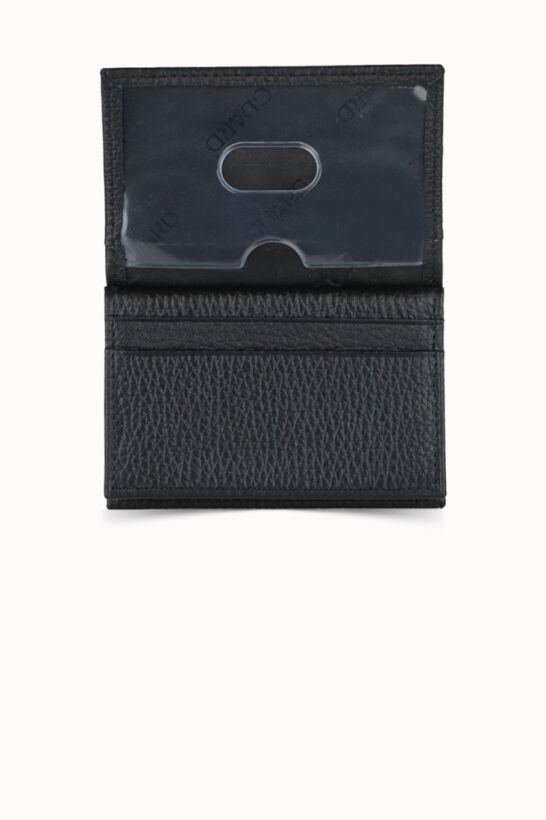 Guard Black Leather Card Holder