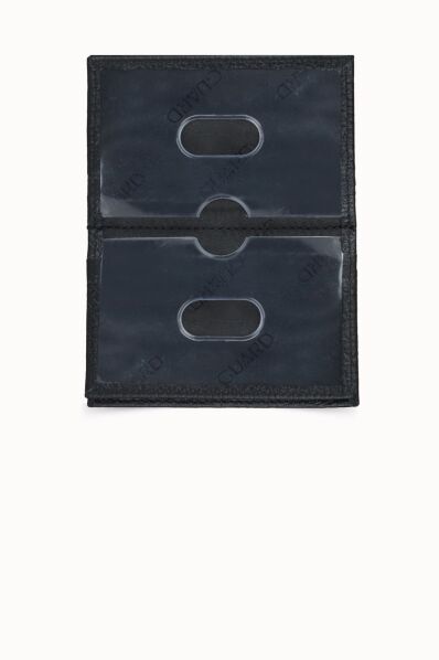 Guard Black Leather Card Holder - Thumbnail