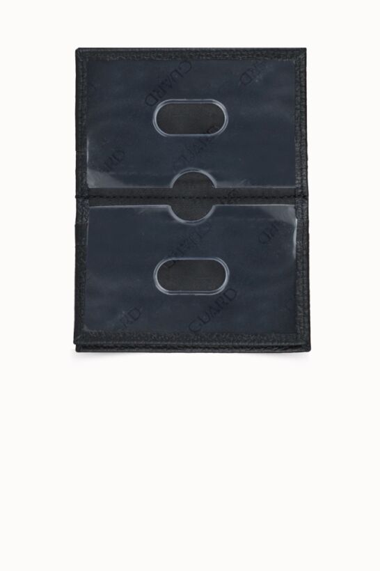 Guard Black Leather Card Holder