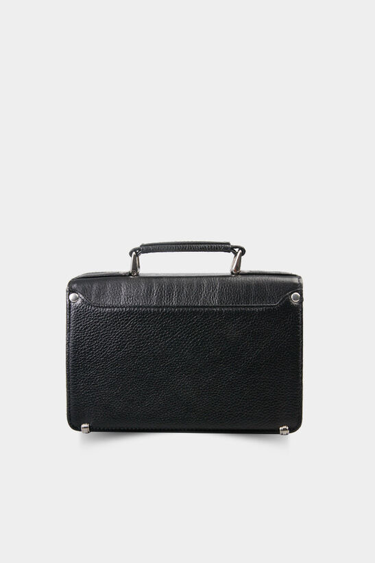 Guard Black Leather Portfolio Bag