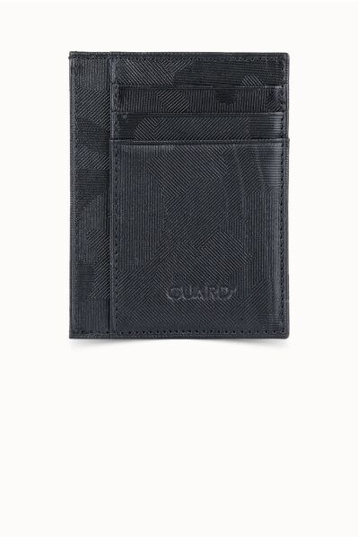 Guard - Guard Black Military Camouflage Print Leather Card Holder