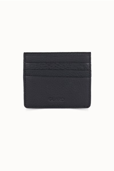 Guard - Guard Black Paste Design Leather Card Holder