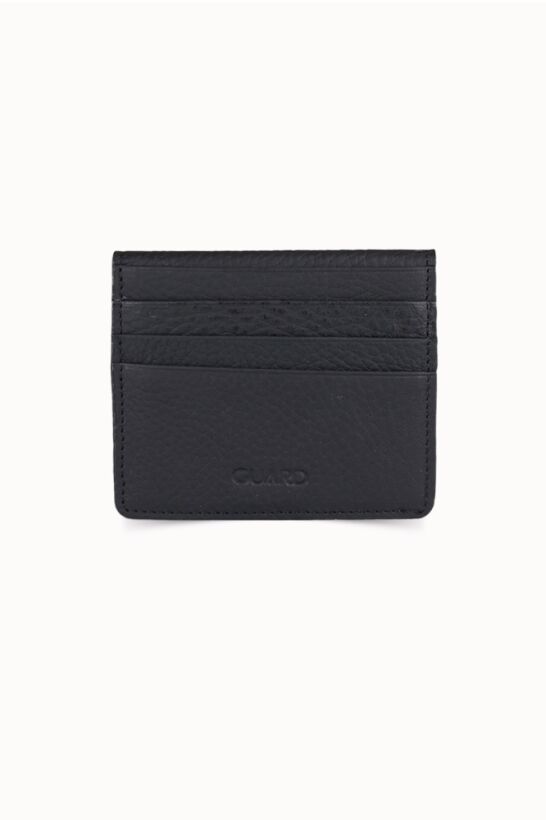 Guard Black Paste Design Leather Card Holder