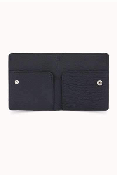Guard Black Paste Design Leather Card Holder - Thumbnail