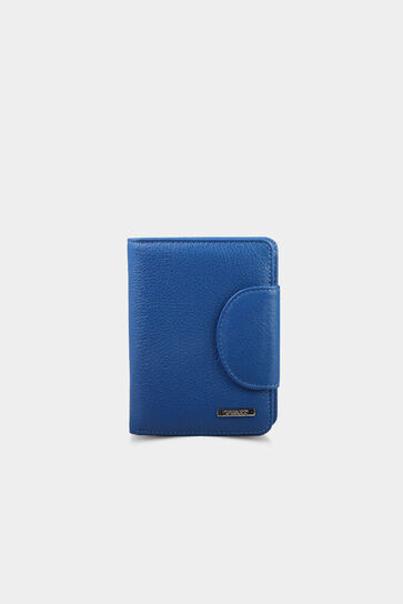 Guard Blue Leather Women's Wallet - Thumbnail