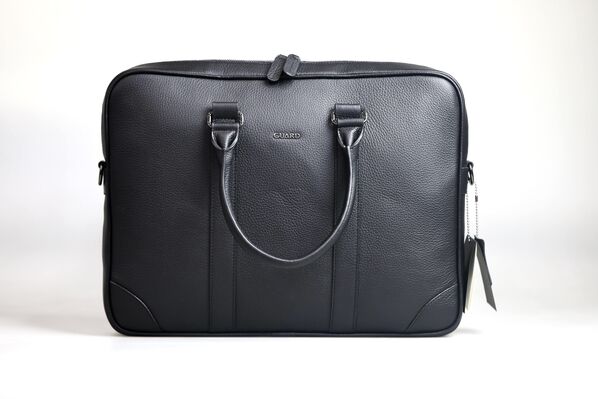 Guard - Guard 1798 Serisi Siyah Deri Laptop Çantası