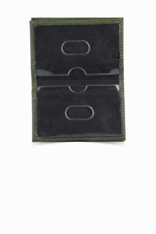 Guard Antik Yeşil Deri Kartlık