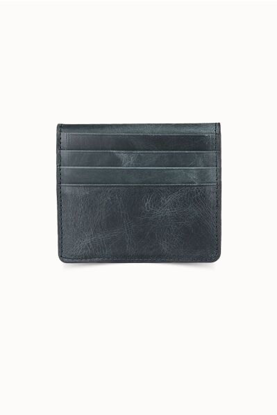 Guard - Guard Antique Black Paste Design Leather Card Holder (1)