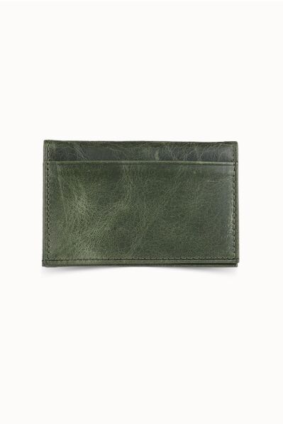 Guard - Guard Antique Green Leather Card Holder (1)