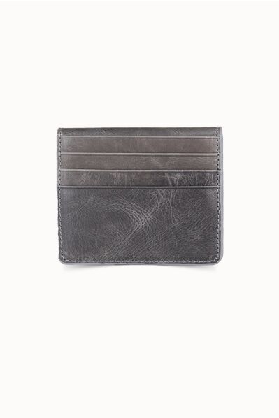 Guard - Guard Antique Grey Paste Design Leather Card Holder (1)