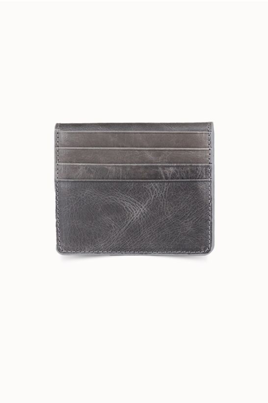 Guard Antique Grey Paste Design Leather Card Holder