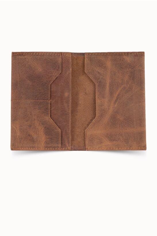 Guard Antique Tan Passport Cover