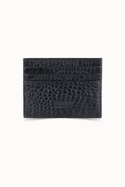 Guard - Guard Black Croco Print Leather Card Holder (1)