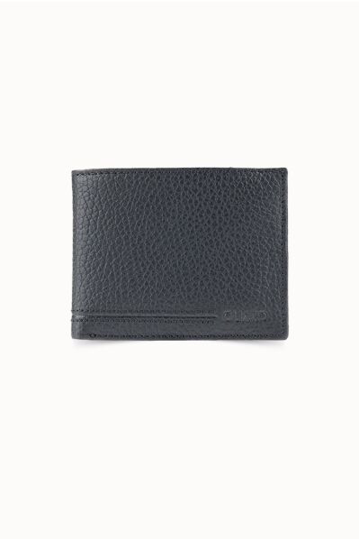 Guard - Guard Black Genuine Leather Magnet Men's Wallet