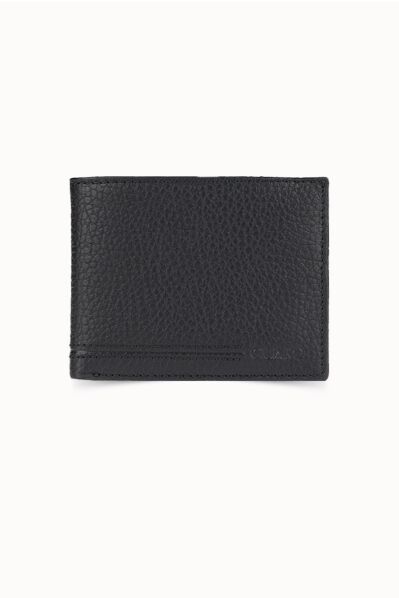 Guard - Guard Black Genuine Leather Magnet Men's Wallet
