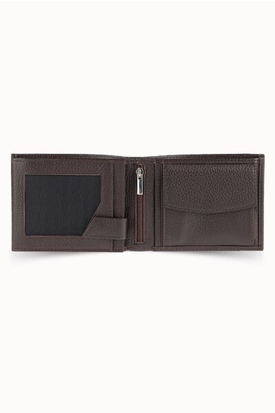 Guard - Guard Brown Leather Men's Wallet with Coin Compartment (1)