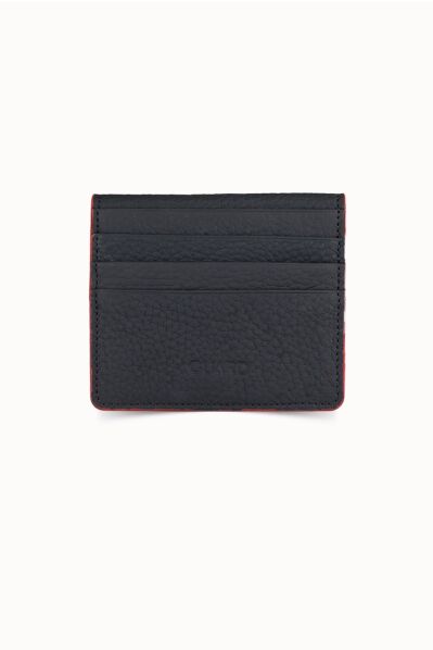 Guard - Guard Black / Red Paste Design Leather Card Holder