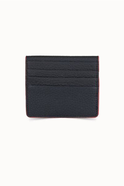 Guard - Guard Black / Red Paste Design Leather Card Holder (1)