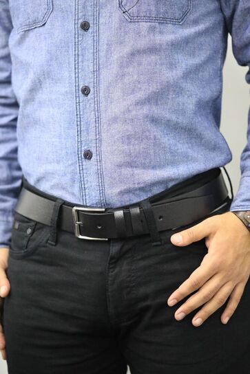 Guard - Guard Black Sport Leather Belt