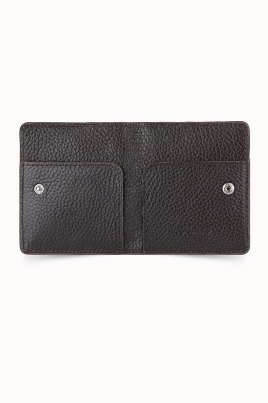 Guard Brown Paste Design Leather Card Holder