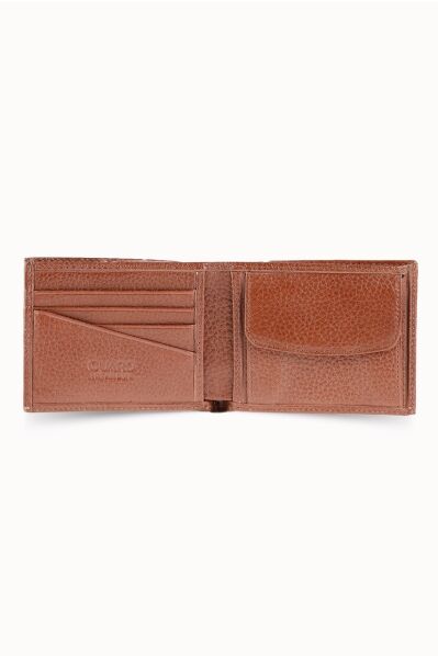 Guard - Guard Coin Compartment Tan Genuine Leather Horizontal Men's Wallet (1)