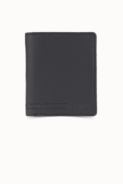 Guard - Guard Matte Black Leather Men's Wallet with Coin Entry