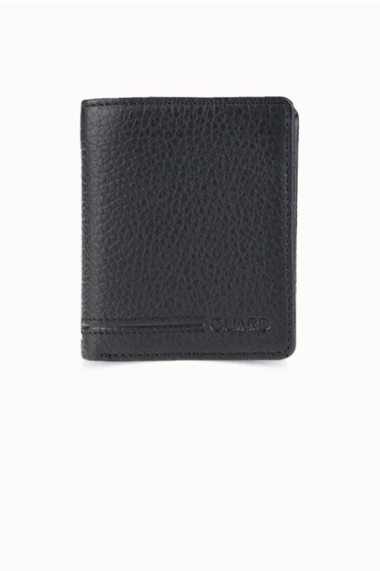 Guard Medium, Black Men's Wallet with Coin Compartment