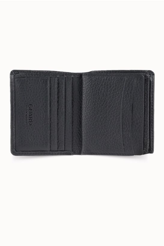 Guard Medium, Black Men's Wallet with Coin Compartment