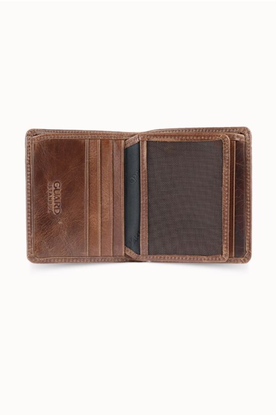Guard Dustin Antique Brown Leather Men's Wallet