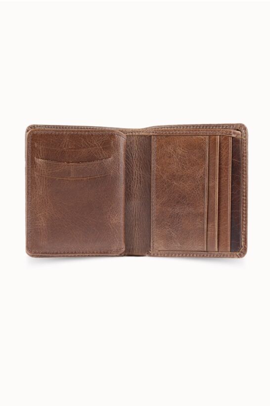 Guard Dustin Antique Brown Leather Men's Wallet