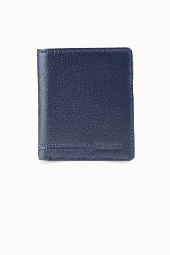 Guard Dustin Navy Blue Leather Men's Wallet