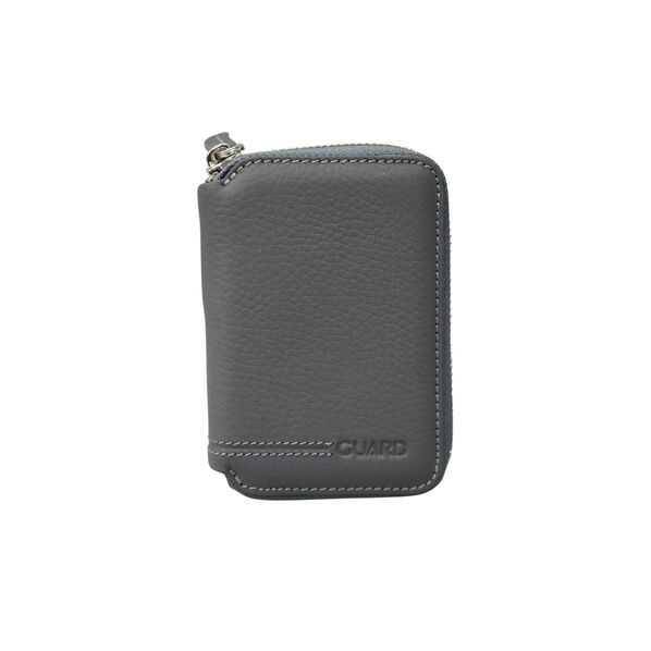Guard - Guard Fermuarlı Antrasit Guti Mat Deri Mini Cüzdan
