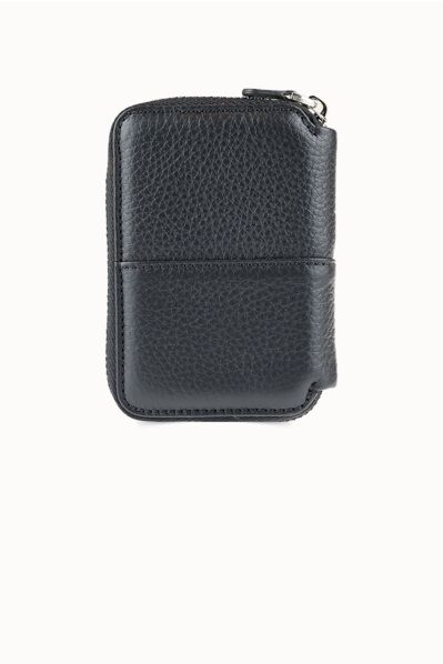 Guard - Guard Fermuarlı Siyah Deri Mini Cüzdan (1)