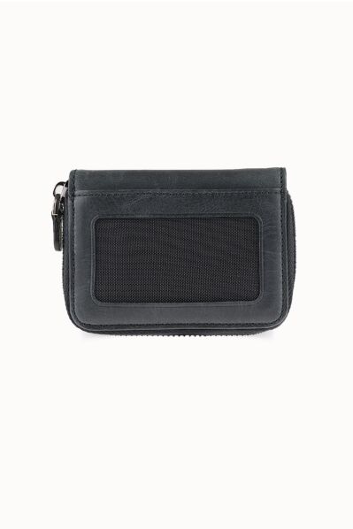 Guard Genuine Leather Antique Black Card Holder - Thumbnail