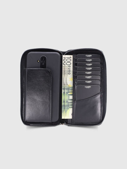 Guard - Guard Gerçek Piton Derisi Fermuarlı Portföy Cüzdan- Kırmızı (1)