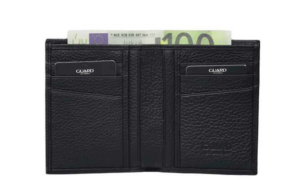 Guard - Guard Siyah Guti Kartlık cepli dikey Cüzdan