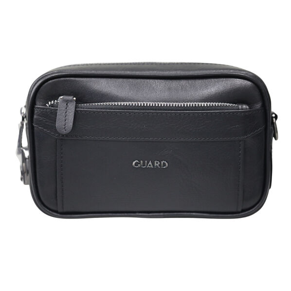 Guard - Guard Kristal Siyah Hakiki Deri Şifreli El Çantası Guard - Guard Kristal Siyah Hakiki Deri Şifreli El Çantası