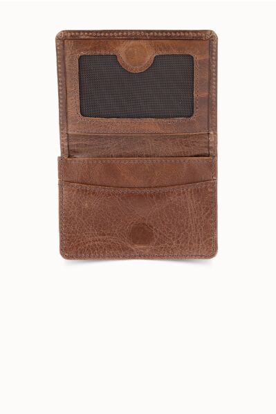 Guard - Guard Magnetic Small Size Antique Brown Leather Card/Business Card Holder (1)