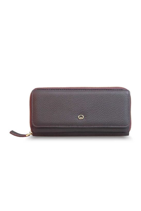 Guard Matte Burgundy Leather Women's Wallet