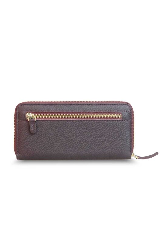 Guard Matte Burgundy Leather Women's Wallet