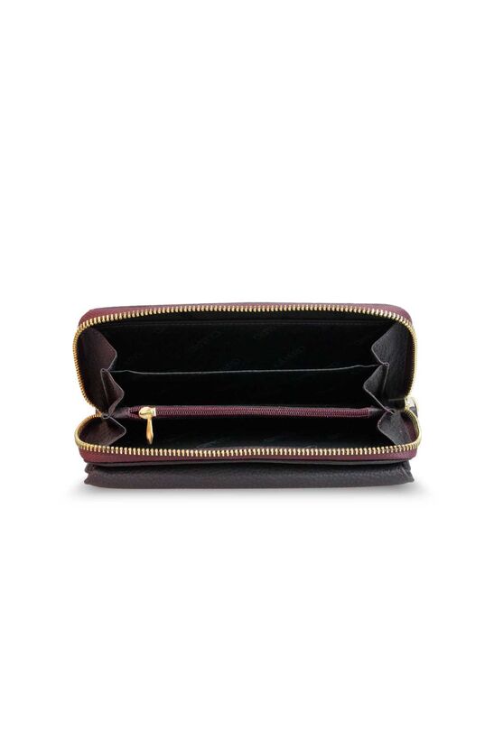 Guard Matte Burgundy Leather Women's Wallet