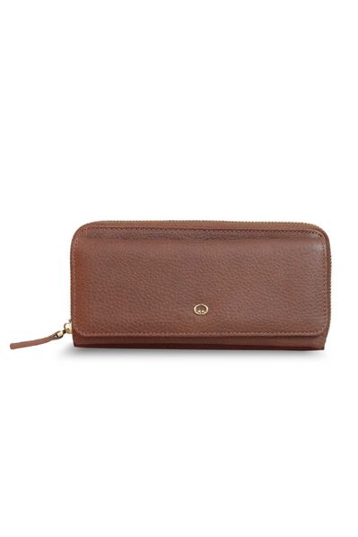 Guard Matte Tan Leather Women's Wallet - Thumbnail