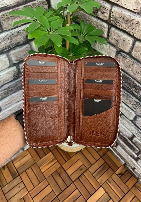 Guard Matte Taba Zippered Portfolio Wallet