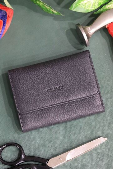 Guard Matte Black Women's Wallet with Coin Compartment - Thumbnail